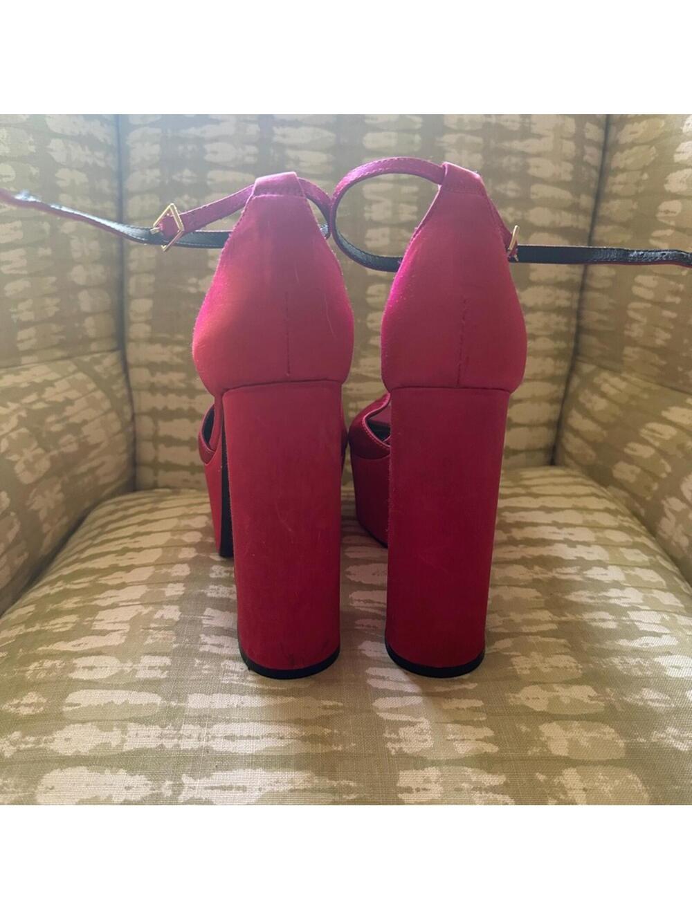 ASOS Magenta Platform Pumps - Picture 5 of 8